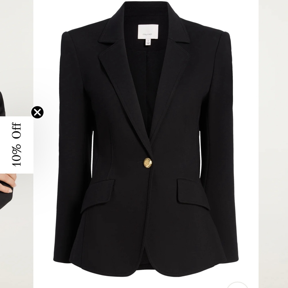 Cinq à Sept Danicka Ponte Blazer 00 Black